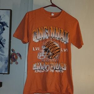 Cincinnati Football Champions Orange Graphic T‑Shirt Medium